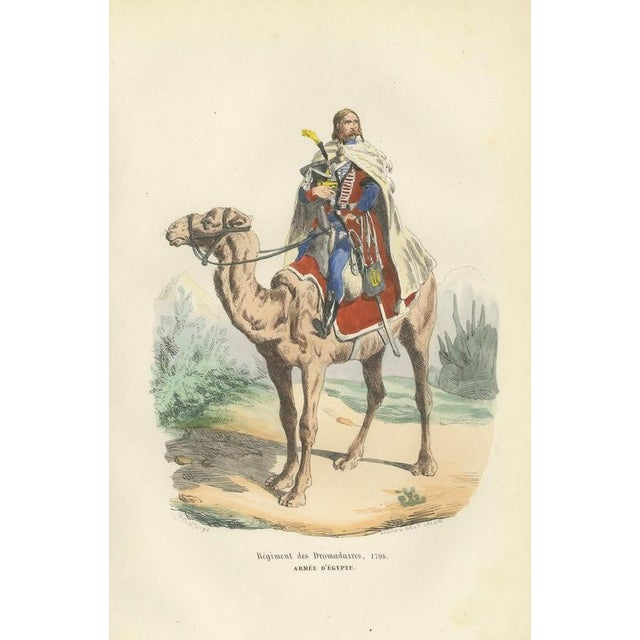 Mid 19th Century After Horace Vernet, French Dromedary Regiment, 1843, Paper For Sale - Image 5 of 10