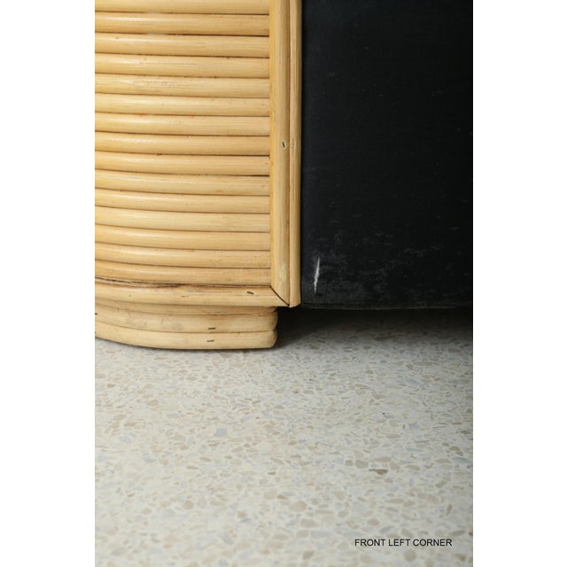 Late 20th Century Late 20th Century Pencil Reed Loveseat Sofa For Sale - Image 5 of 11