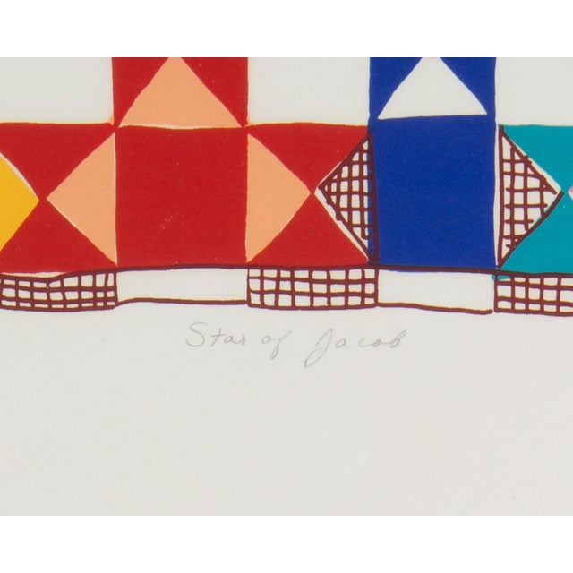 Blue “Star of Jacob” Serigraph Print by Barbara Kohl-Spiro For Sale - Image 8 of 10