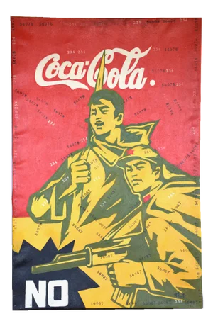 Wang Guangyi, Great Criticism: No Coca Cola, 2004, Oil on Canvas