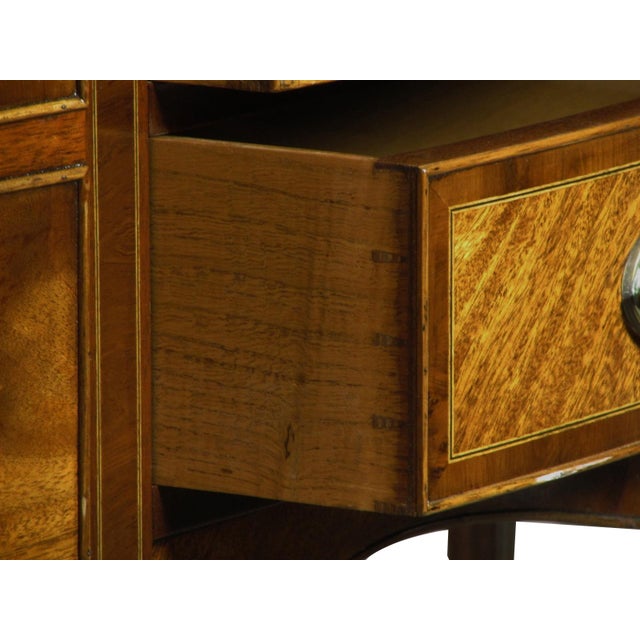 Brown English Import Inlaid Mahogany Sideboard For Sale - Image 8 of 9