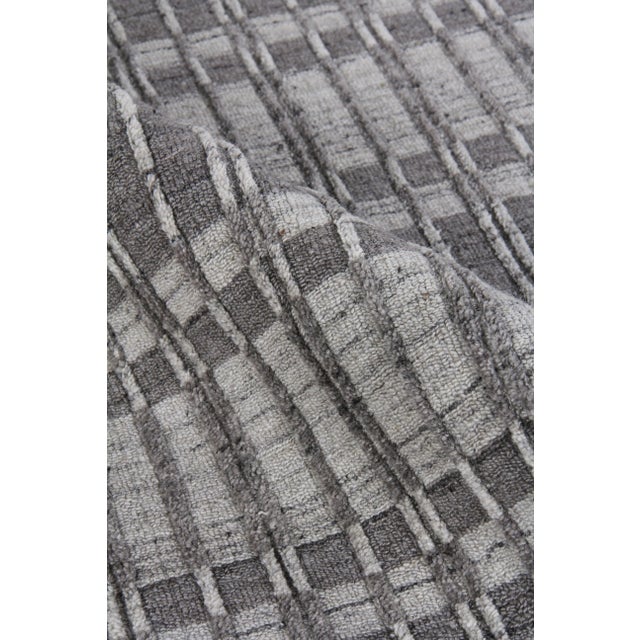 2020s Exquisite Rugs Caudry Hand Loom Wool Dark Gray - 8'x10' For Sale - Image 5 of 8
