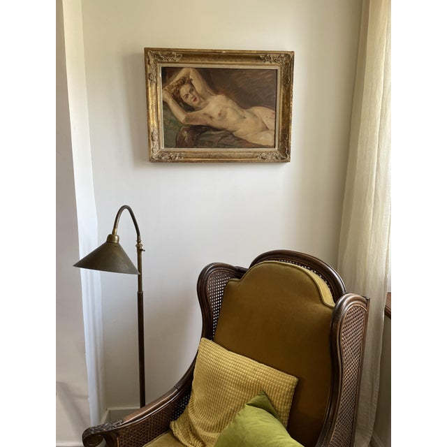 Paul Daxhelet, Reclining Nude, 20th Century, Oil on Panel For Sale - Image 11 of 12