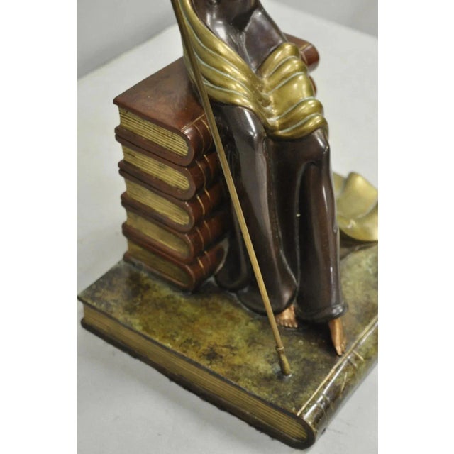 Erte (Romain De Tirtoff) "Justice" Limited 9/500 Bronze Goddess Sculpture 1984 For Sale - Image 11 of 12