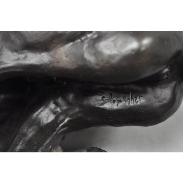 Late 20th Century Frederic Remington "Cheyenne" Lost Wax Cast Bronze Native American Sculpture For Sale - Image 10 of 17