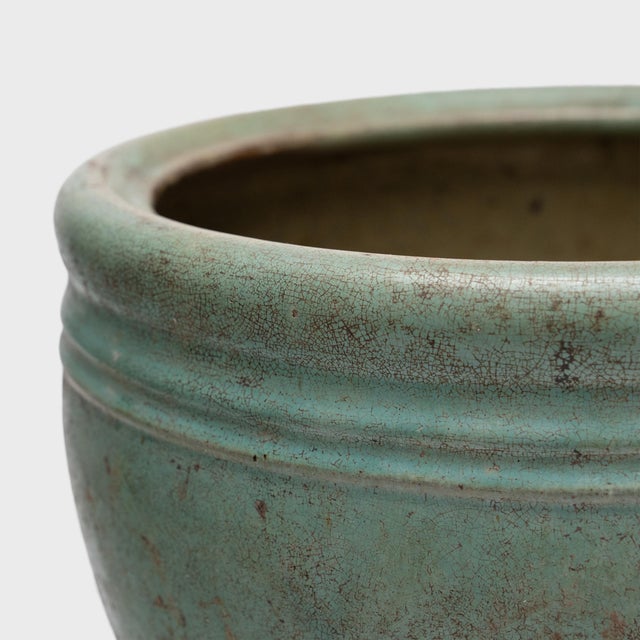 Chinese Crackled Celadon Pot, C. 1890 For Sale - Image 4 of 5