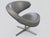 Offered is an original VARIER Peel Club lounge chair from around 2008, upholstered in light gray faux leather. The VARIER...