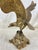 Vintage Solid Cast Brass Eagle Sculpture on Rocky Outcrop, 12” Tall For Sale In Portland, OR - Image 6 of 11