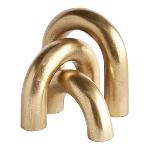 Gold Leaf Arco Sculptures