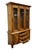Late 20th Century Stanley Furniture Solid Knotty Pine Rustic Farmhouse Americana 53" Lighted Display China Cabinet 7111-10 For Sale - Image 5 of 11