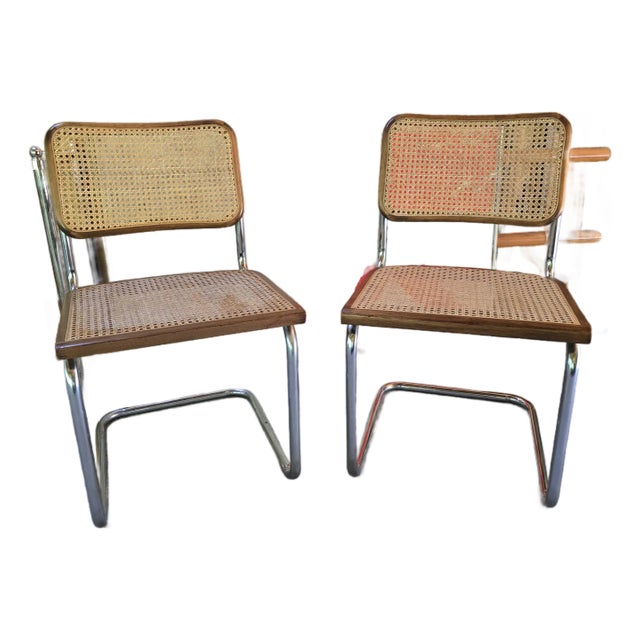 Vintage Mid Century Modern Italy Marcel Breuer Pr Chairs For Sale