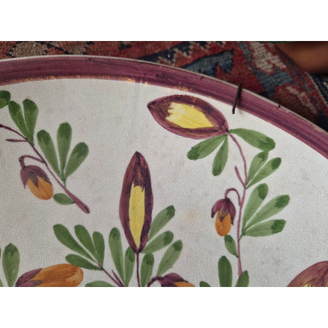 Large Vintage Wall Plate, 1950s For Sale - Image 9 of 11