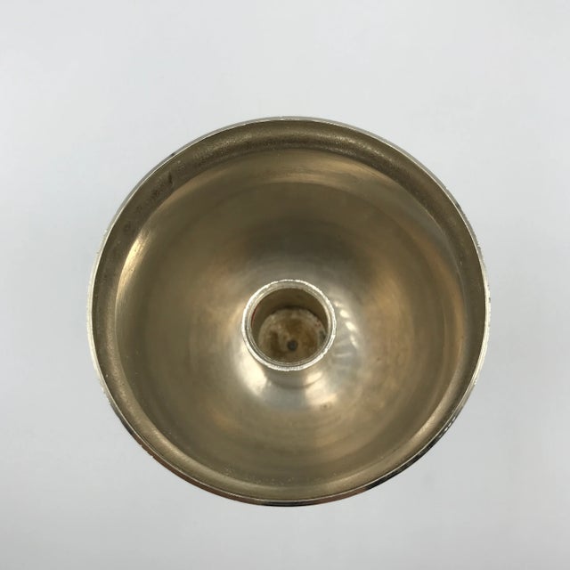 1970s William Adam Italian Silver Plated Candle Holders - A Pair For Sale - Image 5 of 13