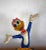 Rare figurine Universal Studios representing Woody Woodpecker of the famous Cartoon, produced in Spain for the Grand Port...