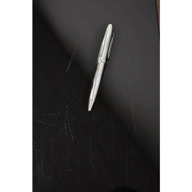 James Mont Mid Century Modern Mahogany & Glass Top Art Deco Nesting Side Tables - Set of 3 For Sale - Image 11 of 12