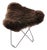 Iceland Flying Goose Footstool by Cuero Design For Sale