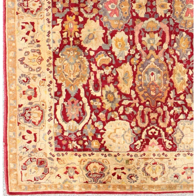 Shabby Chic Vintage Bauhaus Rug With Agra Design 6'7 X 9'5 For Sale - Image 3 of 8