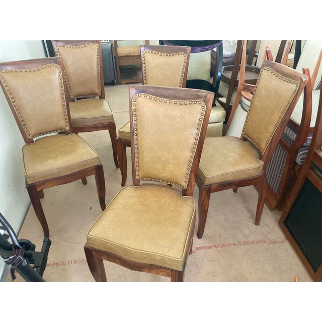Metal Vintage French Art Deco Dining Chairs, 1930s, Set of 10 For Sale - Image 7 of 14