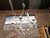 American Vintage Rock Crystal, Oyster and Steel Basket Six-Light Chandelier, US Wired For Sale - Image 3 of 12