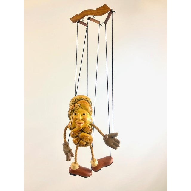 Vintage Handcrafted German Challah Bread Marionette Puppet, 1970s For Sale - Image 12 of 12