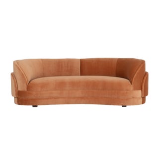 1980s Vintage Vladimir Kagan Curved Louvered Sofa for Direcitonal