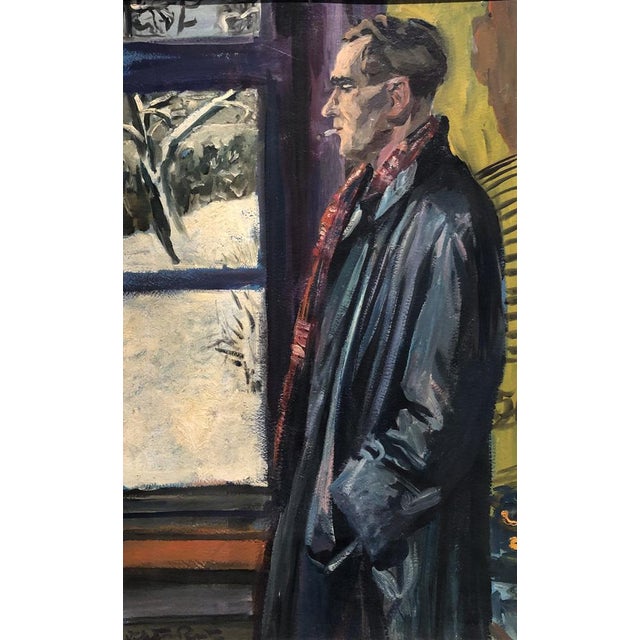 Victor Ruzo, Homme devant la fenêtre, Oil on Cardboard, Framed For Sale - Image 15 of 15
