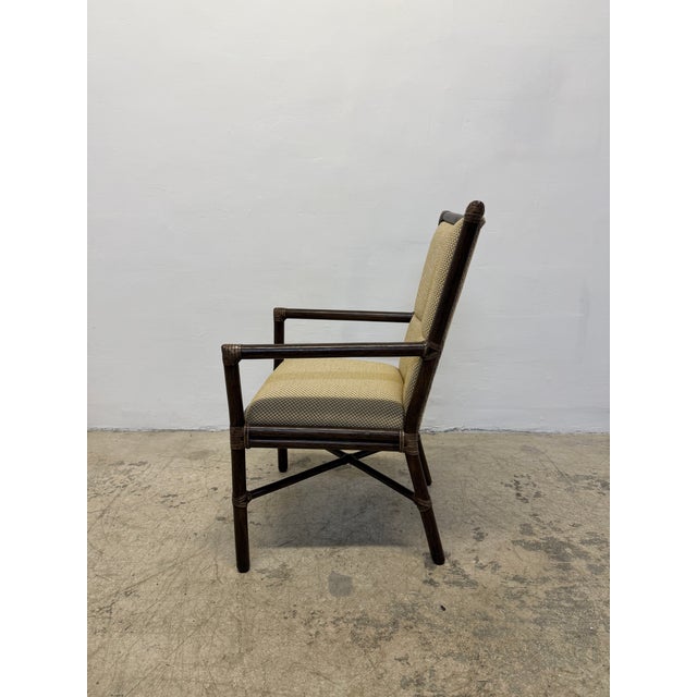 1970s Mid-Century McGuire Bamboo and Fabric Lounge Chair, 1970s For Sale - Image 5 of 12
