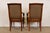 Ethan Allen French Regency Louis XVI Carved Cherry Wood Upholstered Armchairs, Pair For Sale - Image 9 of 11