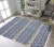Blue 1990s 1990s Modern Moroccan High-Low Lt. Blue/Ivory Wool Rug - 5'5'' X 7'5'' For Sale - Image 8 of 8