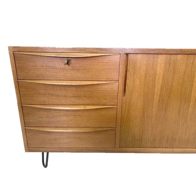 Wood Vintage Sideboard by Franz Ehrlich for Veb Deutsche Werkstätten Hellerau, 1956 For Sale - Image 7 of 9