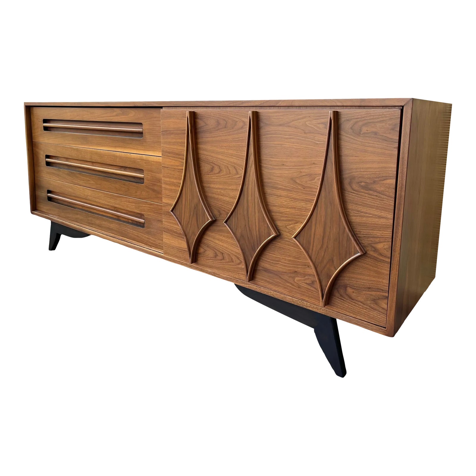 Mid Century Modern Six Drawers Credenza by Young Manufacturing