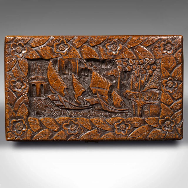 1920s Small Antique Apprentice Chest, English, Camphorwood, Storage Box For Sale - Image 9 of 12