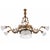 Liberty Chandelier in Gilded Bronze and Glass, 1890s For Sale - Image 3 of 7