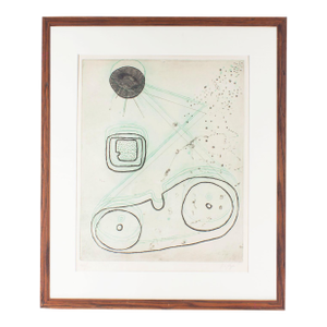 Arthur Luiz Piza 1953 Abstract Etching With Aquatint