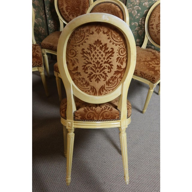 1970s Vintage Louis XVI Style Chairs, 1970s, Set of 8 For Sale - Image 5 of 11
