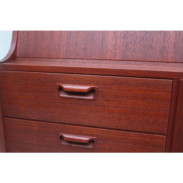 Brown Vintage Teak Secretaire from VKW Möbel, 1955 For Sale - Image 8 of 16