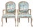Vintage Faux Bois Fauteuil Chairs - A Pair For Sale