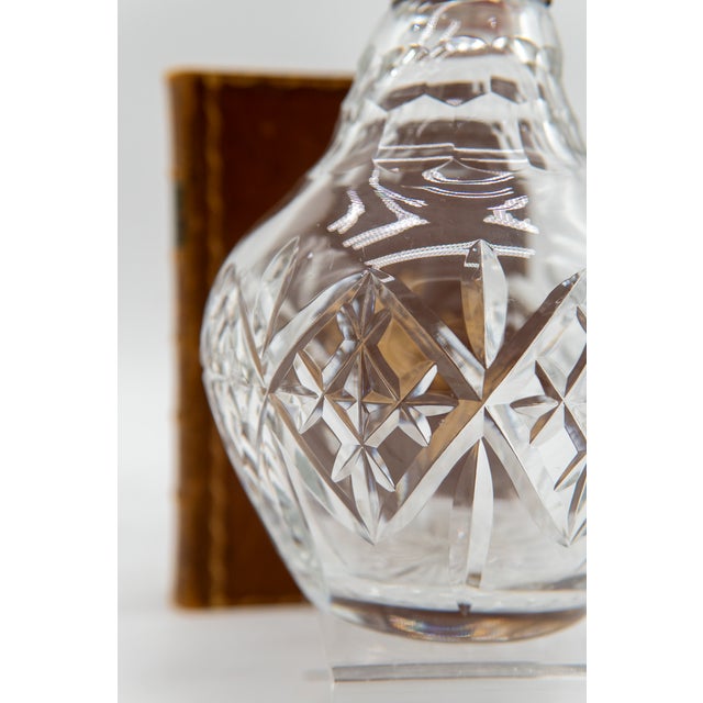 Crystal Decanter With Hallmarked Sterling Collar by J B Chatterley & Sons LTD 1975 For Sale In Tampa - Image 6 of 7