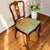 1970s Vintage Italian Chippendale Walnut Dining Chairs With Bee Silk Upholstery - Set of 5 For Sale - Image 10 of 11