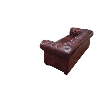 Chesterfield Sofa with Top Leather For Sale
