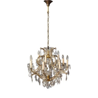 Larger Theresian Chandelier with Thirteen Bulbs For Sale