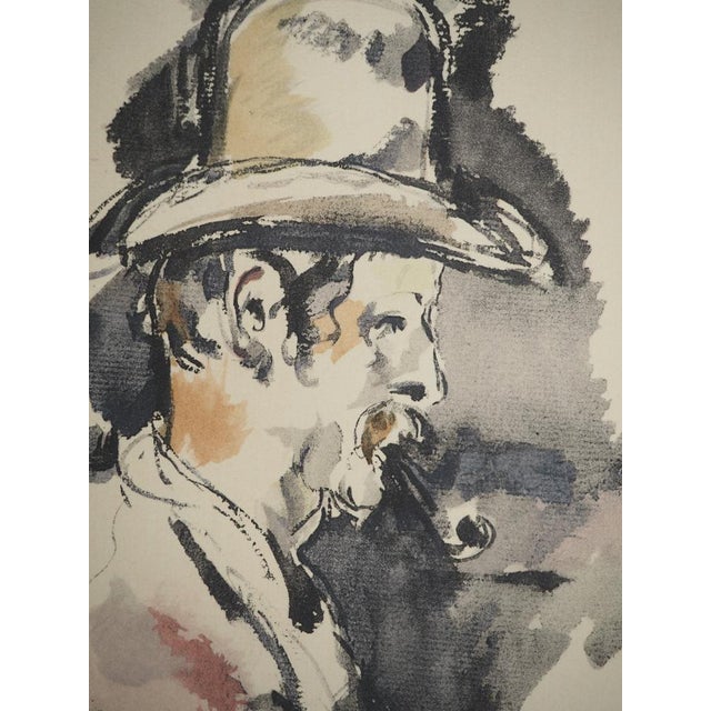 Paul Cezanne, Study for a Card Player, Lithograph and Stencil For Sale - Image 3 of 6