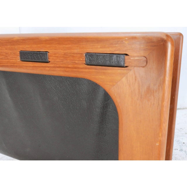 Danish Modern Salin Mobler Teak and Leather Magazine Rack For Sale In Nashville - Image 6 of 7