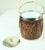 Late 19th Century English Oak and Silver Biscuit Barrel For Sale - Image 4 of 6