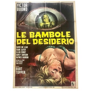 Vintage Italian Movie Poster the Strangler, 1964 For Sale
