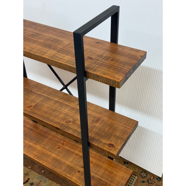 2010s Industrial Style Bookshelf For Sale - Image 5 of 12