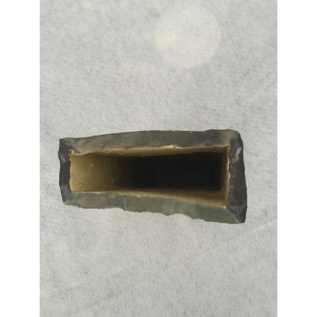 Vintage Hand Cast Clay Sculpture - "The Tower" Vase For Sale In Denver - Image 6 of 9