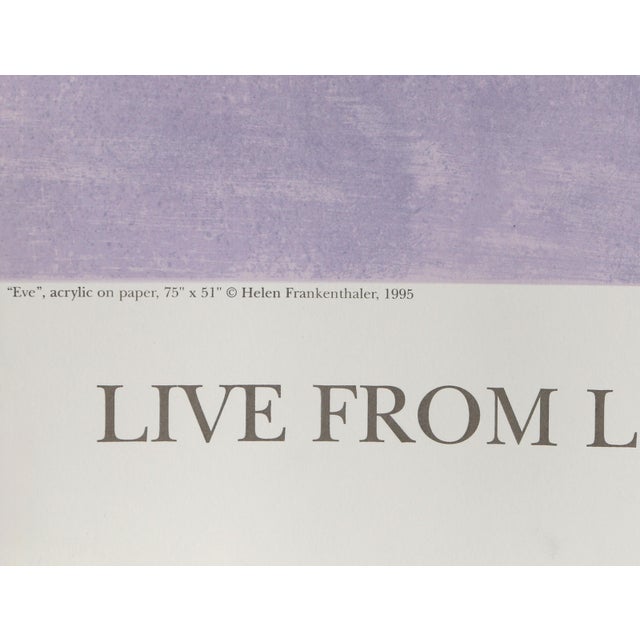 American Live From Lincoln Center, 20th Year, 1995 Lithograph Poster by Helen Frankenthaler For Sale - Image 3 of 4