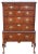 Brown Antique Georgian Figured Walnut Chest of Drawers For Sale - Image 8 of 8