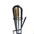 Mid-Century Modern Mid-Century Italian Brass and Iron Fire Tools, Set of 3 For Sale - Image 3 of 6